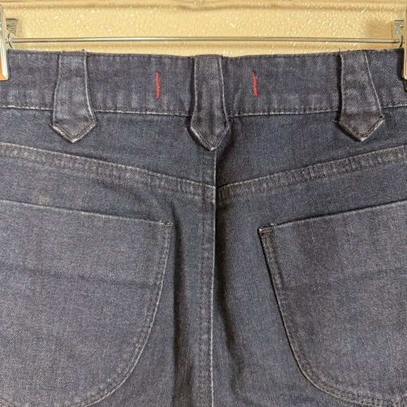 BDG Embroidered Denim Shorts Size 29 Dark Wash Boho Festival Low Rise Stretch - Picture 10 of 14